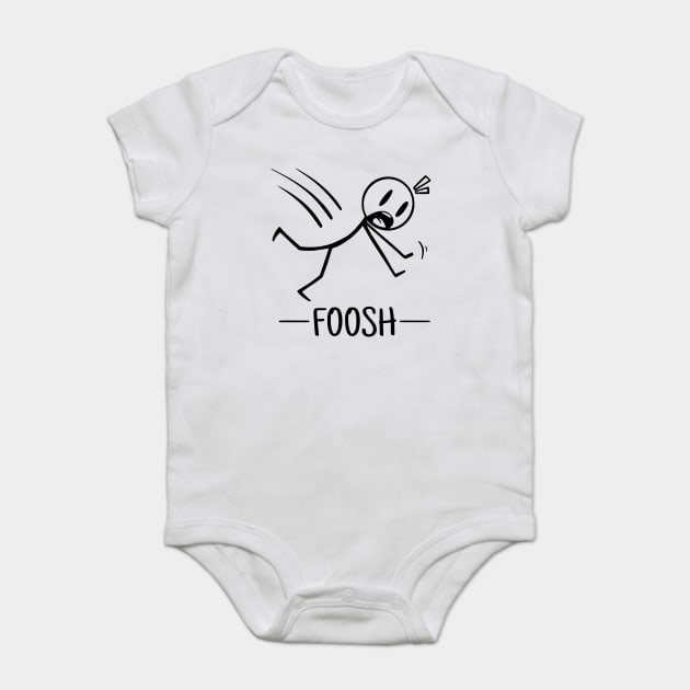Fall On an Out Stretched Hand cartoony design Baby Bodysuit by Luxinda
